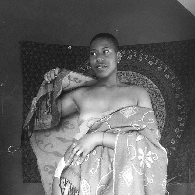 Sacred woman wrapped in cloth